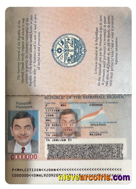 MARSHALL ISLANDS pass